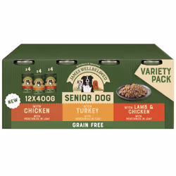 James Wellbeloved Senior Grain Free in Loaf 12 Cans, Hypoallergenic Wet Dog Food, Pack of 1 (12 x 400 g)