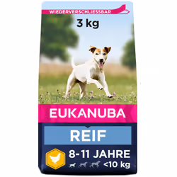 Eukanuba Complete Dry Dog Food for Mature Senior Small Breeds with Fresh Chicken 3 kg