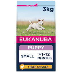 Eukanuba Complete Dry Dog Food for Puppy Small Breeds with Fresh Chicken 3 kg