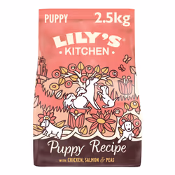 Lily's Kitchen Made with Natural Ingredients Puppy Dry Dog Food Chicken, Salmon & Peas Grain-Free Recipe 2.5kg