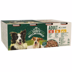James Wellbeloved Adult Turkey, Lamb and Chicken in Loaf 12 Cans, Hypoallergenic Wet Dog Food, Pack of 1 (12 x 400 g)