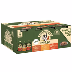James Wellbeloved Adult Turkey, Lamb and Chicken in Loaf 12 Cans, Hypoallergenic Wet Dog Food, Pack of 1 (12 x 400 g)
