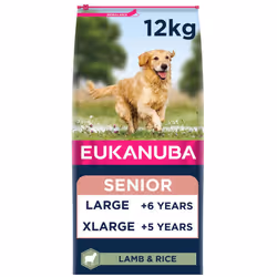 Eukanuba Complete Dry Dog Food for Senior Large and Giant Breeds with Lamb and Rice 12 kg