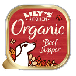 Lily?s Kitchen Made with Natural Ingredients Adult Wet Dog Food Tray Organic Beef 11 x 150g