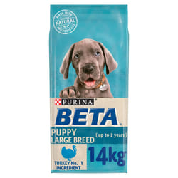 Beta Puppy Large Breed Rich In Turkey, Dry Dog Food 14Kg