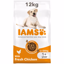 IAMS Complete Dry Dog Food for Adult 1+ Large Breeds with Chicken 12 kg