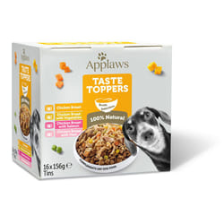 Applaws 100% Natural Wet Dog Food , Chicken and Fish Selection in Broth 156 g Tin (16 x 156 g Tins)
