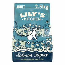 Lily?s Kitchen Made with Natural Ingredients Adult Dry Dog Food Salmon Supper Balanced Nutrition 2.5kg Bag