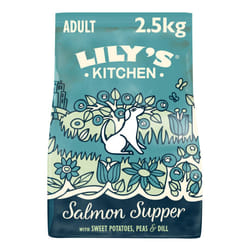 Lily?s Kitchen Made with Natural Ingredients Adult Dry Dog Food Salmon Supper Balanced Nutrition 2.5kg Bag