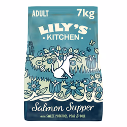 Lily?s Kitchen Made with Natural Ingredients Adult Dry Dog Food Salmon Supper Balanced Nutrition 7kg Bag