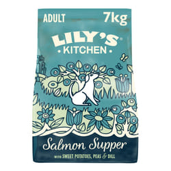 Lily?s Kitchen Made with Natural Ingredients Adult Dry Dog Food Salmon Supper Balanced Nutrition 7kg Bag