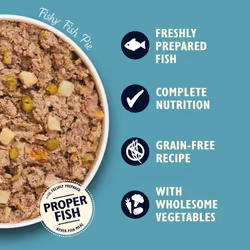 Lily's Kitchen Natural Adult Dog Food Wet Tins Fishy Fish, Pie Complete Meal Recipes, 6 Tins x 400g