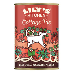 Lily's Kitchen Natural Adult Dog Food Wet Tins - Cottage Pie - Complete Meal Recipes (6 Tins x 400g)