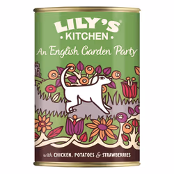 Lily's Kitchen Made with Natural Ingredients Adult Wet Dog Food Tin An English Garden Party 6 x 400g