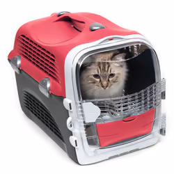 Catit Cabrio Cat Carrier, Cherry Red