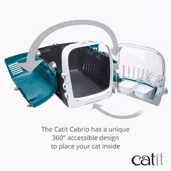 Catit Cabrio Cat Carrier, Turquoise