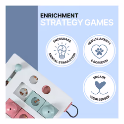 TRIXIE interactive cat toy Cat Activity Brain Mover, intelligence toy for cats, strategy game for mental stimulation & playful learning, 9.8x7.9
