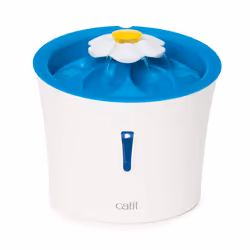Catit Flower Drinking Fountain with LED Nightlight and Petal Top,White
