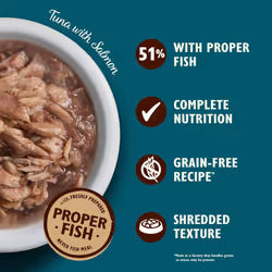 Lily's Kitchen Shredded Fillets with Tuna and Salmon - Grain Free Adult Wet Cat Food (24 Tins x 70 g)