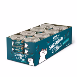 Lily's Kitchen Shredded Fillets with Tuna and Salmon - Grain Free Adult Wet Cat Food (24 Tins x 70 g)