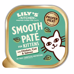 Lily's Kitchen Smooth Pat? with Chicken & Cod for Kittens - Complete Wet Kitten Food 19 x 85g