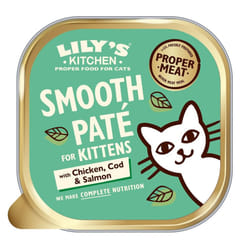 Lily's Kitchen Smooth Pat? with Chicken & Cod for Kittens - Complete Wet Kitten Food 19 x 85g