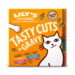 Lily's Kitchen Natural Adult Wet Cat Food in Gravy - Tasty Cuts Mixed Multipack - Complete Grain-Free Recipes (48 Tins x 85g)
