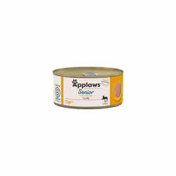 Applaws Natural Senior Wet Cat Food, Chicken in a Soft Mousse 70g Tin (Pack of 24 x 70g Tins)