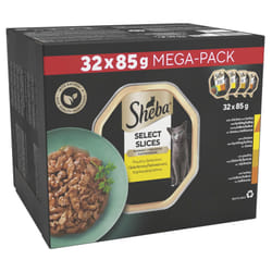 SHEBA Select Slices Cat Trays Poultry Collection in Gravy 32 x 85 g