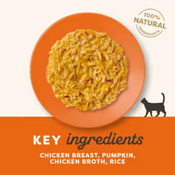 Applaws 100% Natural Wet Cat Food, Chicken Breast and Pumpkin in Broth 70g Pouch, 12x70g Pouches