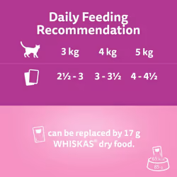 WHISKAS 1+ Cat Pouches Aromatic Poultry in Gravy 4 x 12x85g