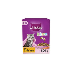 Whiskas Junior Chicken Pack of 5 x 800 g Bags, Kitten Cat Dry Food