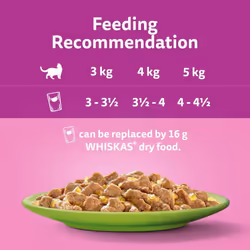 WHISKAS - 7+- Senior Wet Cat Food Pouches - 84 x 85 g - Mixed Selection in Jelly - Bulk Cat Food Megapack - 84 Pouches