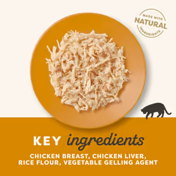 Applaws Natural Wet Adult Cat Food, Chicken with Chicken Liver in Jelly, 70g Pouch (Pack of 16 Pouches)