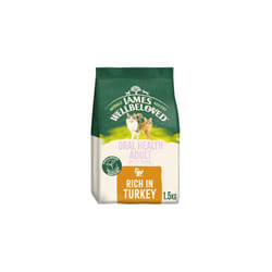 James Wellbeloved Hypoallergenic Dry Cat Food for Adult Cats Oralcare Turkey 1.5 kg
