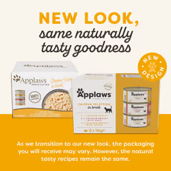 Applaws 100% Natural Wet Cat Food, Multipack Chicken Selection in Broth 156 g Tin (Pack of 12)