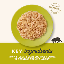 Applaws 100% Natural Wet Cat Food, Tuna Fillet with Seaweed in Tasty Jelly 70 g Tin (Pack of 24 x 70 g)