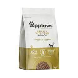 Applaws Natural Complete Dry Food for Adult Cats, Chicken with Lamb Grain Free, 2kg Bag