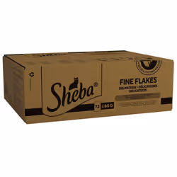 SHEBA - Adult Wet Cat Food Pouches - 72 x 85 g - Poultry - Bulk Cat Food Megapack - 72 Jelly Pouches