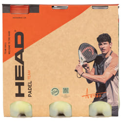 HEAD Tripack Of 3 Tubes Of 3 Padel Balls, Yellow