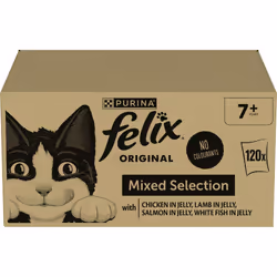 FELIX Original Senior 7+ Mixed Selection in Jelly Wet Cat Food 120x85g