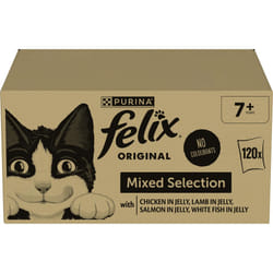 FELIX Original Senior 7+ Mixed Selection in Jelly Wet Cat Food 120x85g