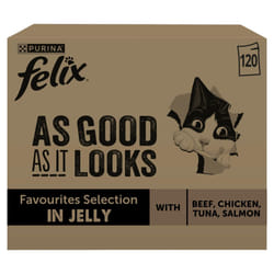 FELIX As Good As it Looks Favourites Selection in Jelly Wet Cat Food 120x85g