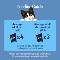 FELIX Original Mixed Selection in Gravy Wet Cat Food 12x85g (Pack of 4)