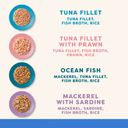 Applaws 100% Natural Wet Cat Food, Multipack Fish Selection in Broth 70g Tin (24 x 70g Tins)