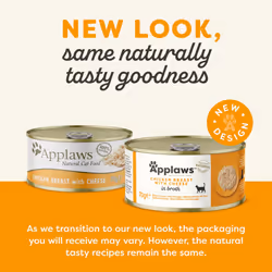 Applaws 100% Natural Wet Cat Food, Chicken with Cheese in Broth, 70 g Tin Cans (Pack of 24)