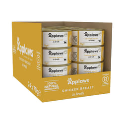 Applaws 100% Natural Wet Cat Food, Chicken Breast in Broth 70 g Tin?, 24 x 70 g Tins