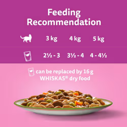 whiskas Tasty Mix 1+Chef?s Choice in Gravy 40x85g Pouches, Adult Cat Food