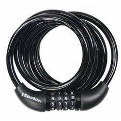 Master Lock Bike Cable Lock, Combination, 1.8 m Coiling Cable, Outdoor 8221EURDPRO - Use with all kinds of Bike, Skateboards, Strollers, Lawnmowers