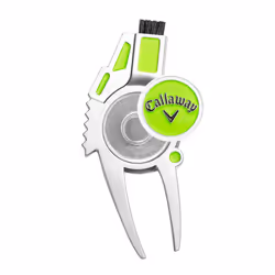 Callaway Unisex's 4-in-1 4-in-1 Divot Repair Tool, Silver/Green, One size